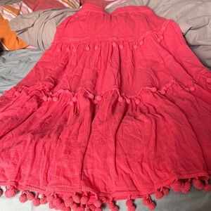 NWT Calypso St. Barth Pink Maxi Skirt